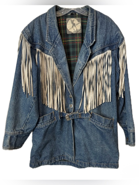 Inner view by Tracy Beers Jackets & Blazers - Vintage Inner View by Tracy Beers Denim Fringe Western Jacket Women’s Medium